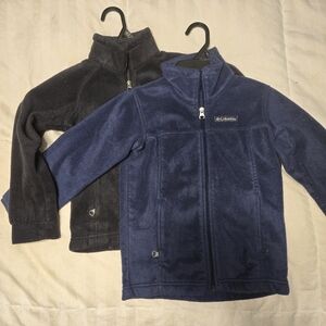Columbia Kids Fleece Jackets - Navy and Charcoal